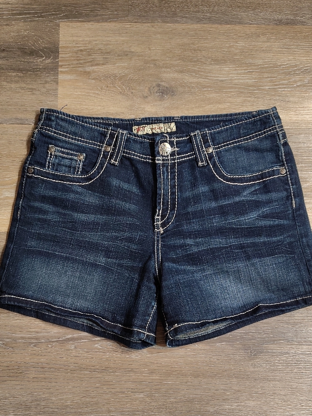 BKE Dark Blue Wendi Denim Jean Shorts